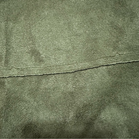 Finity Womens Maxi Length Forest Green Faux Suede Elastic Comfort Waist Size M - Picture 8 of 8